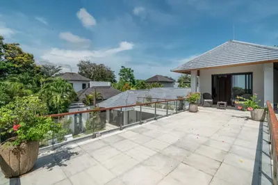 an image of a balcony of a house at New Villa Selamanya in Ujung