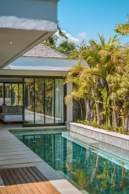 an image of a swimming pool in a villa at Villa Kalila: Elegant 2 BR Villa in Perfect Location ! in Seminyak