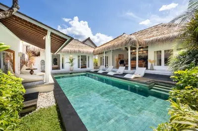 an image of a villa with a swimming pool at Newly renovated Villa Noa by Optimum Bali Villas in Seminyak