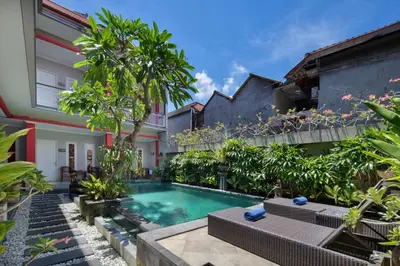 an image of a swimming pool in a villa at Angkul Angkul Beach Inn Kuta by Kamara in Kuta