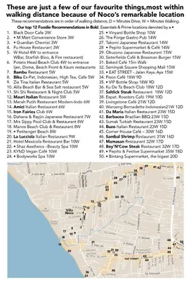 a map of the city of noosa with text at Noco Luxury Villa Seminyak in Seminyak