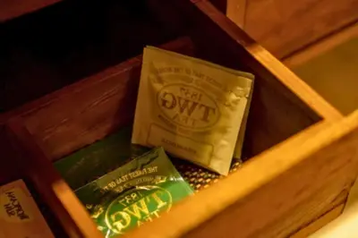 a wooden box filled with different types of food at Romantic 1BR Private Pool Villa in Kerobokan