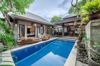 an image of a swimming pool in a villa at QLO Villa , Seminyak in Seminyak