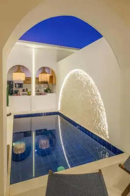 a room with a swimming pool in a house at T&J3 - New! Romantic 1BR pool villa in Umalas