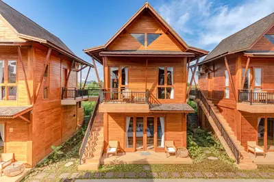 an image of a log house at Anartha Resort Jimbaran By Kubu GWK in Jimbaran