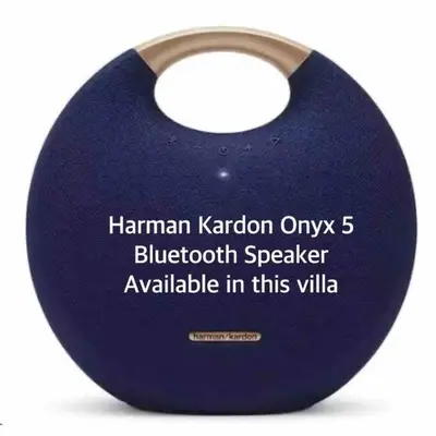 a blue circular object with the words hammanent kronron only blueolith at Bens Kenanga Villa Three-Bedroom with Private Pool Kuta in Kerobokan