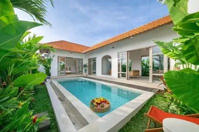 an image of a villa with a swimming pool at Bambola - Stunning Luxury Villa in Kerobokan in Canggu
