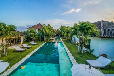 an image of a swimming pool at a villa at Abaca Villas in Seminyak