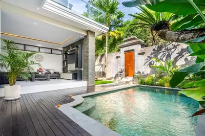 an image of a swimming pool in a house at Villa Shinta by JB Villas in Seminyak