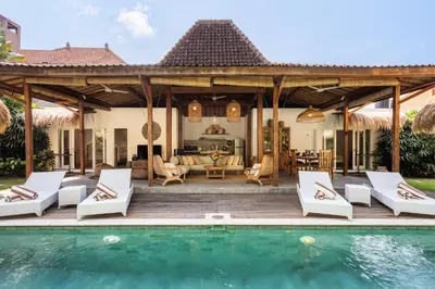an image of a villa with a swimming pool at Renovated Villa Zayya, Central Oberoi Seminyak in Seminyak