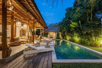 an image of a villa with a swimming pool at Renovated Villa Zayya, Central Oberoi Seminyak in Seminyak