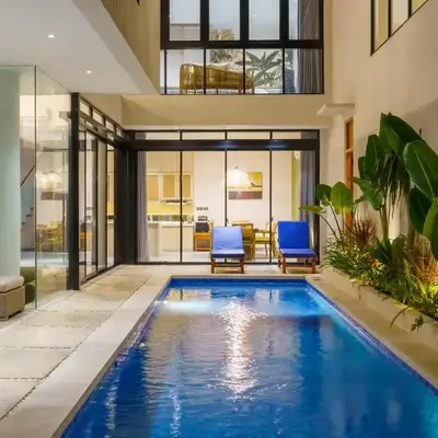 New 3 Bedroom Villa with rooftop central Seminyak
