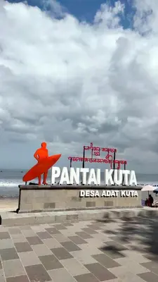 a sign for a restaurant on the beach at Tuluscoliving Villa Kuta 1, 4 Bedroom & 5 Bathroom in Ngurah Rai International Airport