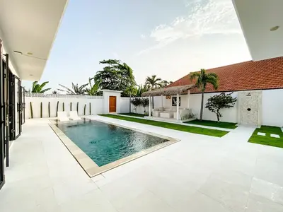an image of a swimming pool in a house at Villa Balibiza 3 Kerobokan in Seminyak