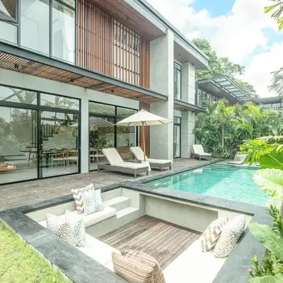 Elegant 5BR Modern Villa Steps from Café Del Mar