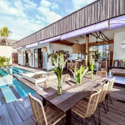Villa Ubuntu 3BR Pool Ricefield Family&Friends group near Canggu