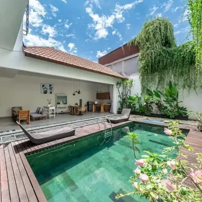 Modern Tropical 2BR Villa in Seminyak Kuta with Pool & Garden
