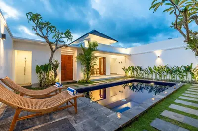 an image of a villa with a swimming pool at Mich Bali Villa Two-Bedroom Private Pool Kuta in Seminyak