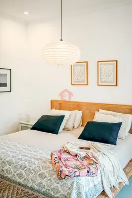 a bedroom with a bed with a blanket on it at Luxury 3BR Umalas Villa Pool & Wi-Fi in Kerobokan