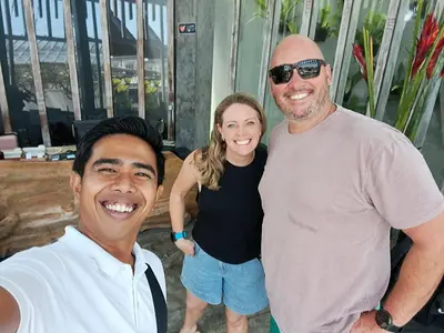 a man and a woman posing for a picture at Ubud Classic Day Trip in Pesanggaran