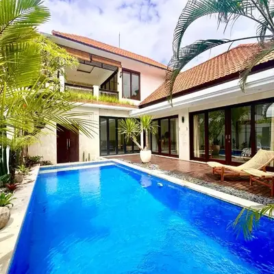 Canggu 3BR Private Pool Villa 3 min to Beach Finns