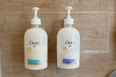 two bottles of deodorizers sitting next to each other at Kamaniiya Petitenget Seminyak in Seminyak