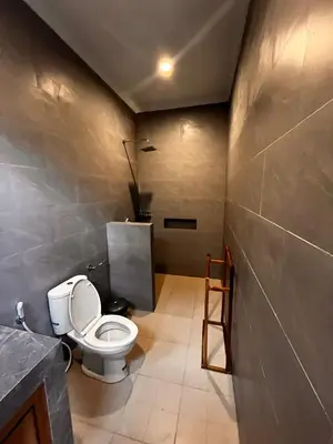 a bathroom with a white toilet in a room at BEN & B Villa 2 in Kerobokan