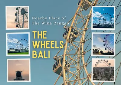 a collage of photos of a ferris wheel at The Wina Villa Canggu by The Wina Resorts in Canggu