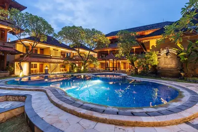 an image of a swimming pool at a house at Suka Beach Inn in Kuta