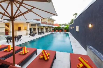 an image of a swimming pool at a villa at Kubu Petitenget Suite Seminyak in Seminyak