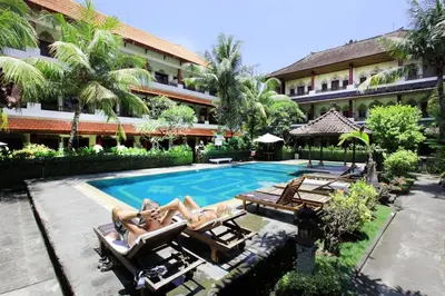 an image of a swimming pool at a hotel at Bakung Sari Resort in Kuta