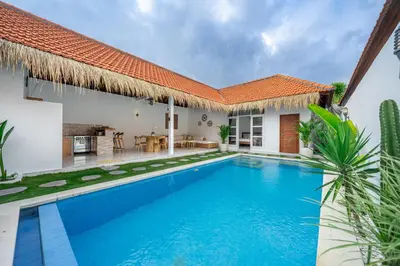 an image of a swimming pool in a villa at Villa Jimmy in Seminyak