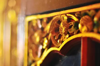 a close up view of a goldituresearchowmentowmentowmentowmentowmentowmentowment at Bemo Corner Guest House in Kuta