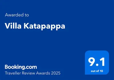 a blue sign with the text wanted to villa katapapa at Villa Katapappa in Seminyak