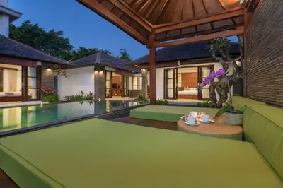 an image of a villa with a swimming pool at Villa Litera Seminyak Bali in Seminyak