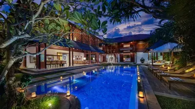 an image of a swimming pool in a villa at Villa Windu Sari in Seminyak
