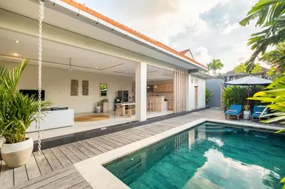 an image of a swimming pool in a house at ☆ Villa Larissa ☆ Seminyak 2BR Pool Kuta Petitenget in Seminyak