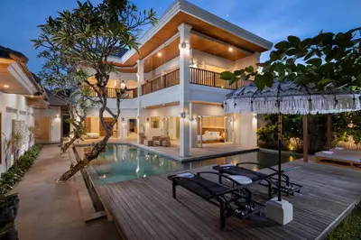 an image of a house with a swimming pool at Villa Christie By Nakula in Seminyak