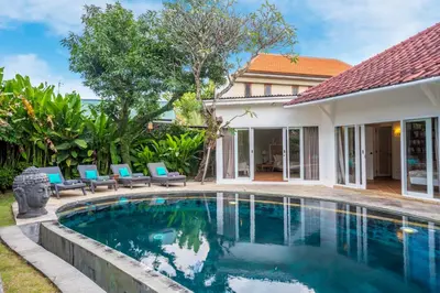 an image of a swimming pool in a villa at La Villa Oberoi (6 BR) in Seminyak