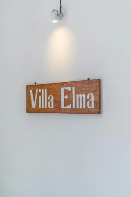 a sign that reads villa elma hanging on a wall at Villa Elma - Huge 2-bedroom pool villa in Umalas! in Seminyak
